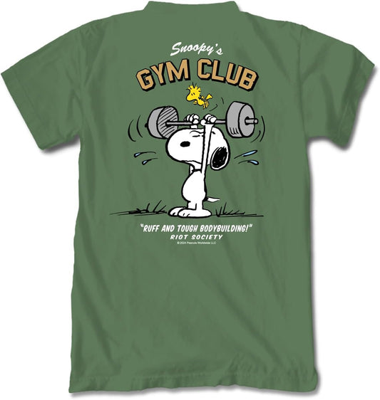 Riot Society Men's Snoopy Gym Graphic T-Shirt for Comfort
