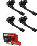4pcs Ignition Coil Pack and Spark Plug Compatible for Ford Escape