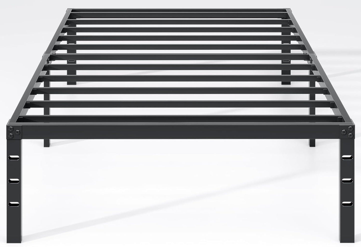 Twin Size Metal Bed Frame with Storage Space for Easy Living
