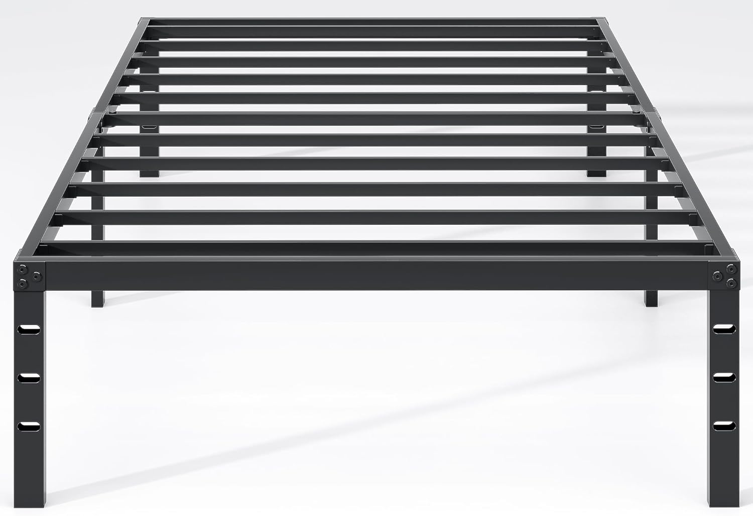 Twin Size Metal Bed Frame with Storage Space for Easy Living