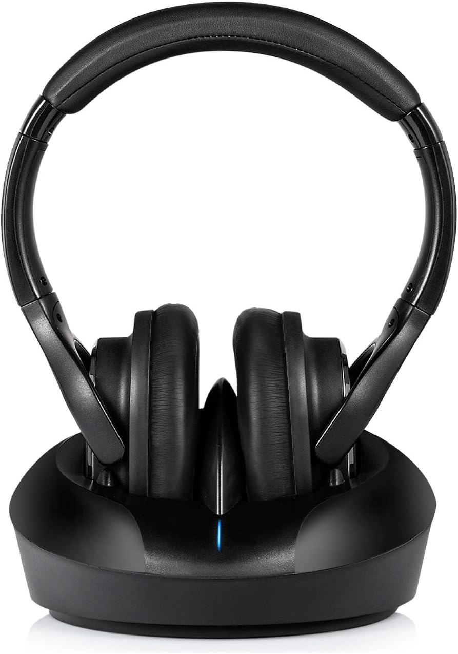 ZANCHIE Wireless TV Headphones - Hi-Fi Stereo, 10Hrs Battery, 330ft Range
