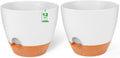 GARDIFE 12 in Self Watering Planters 2 Pack - Deep Reservoir, Modern
