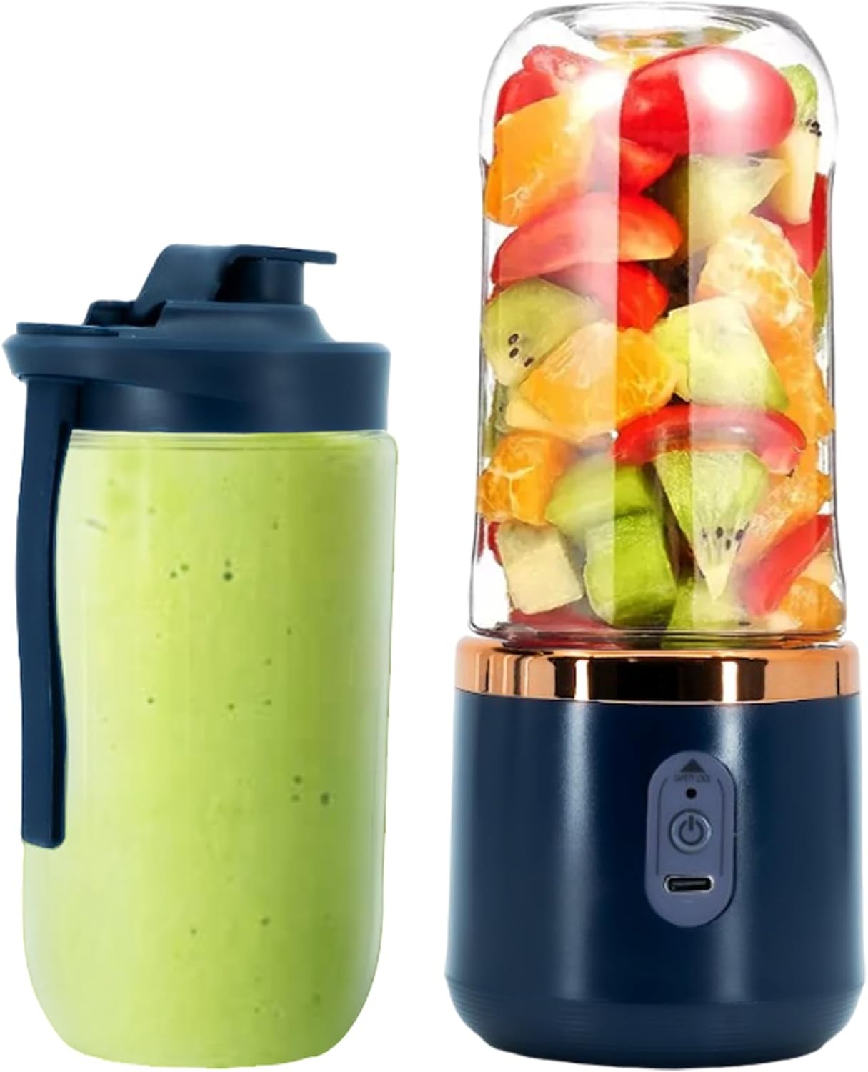 Portable USB Smoothie Blender - BPA Free, 6 Blades