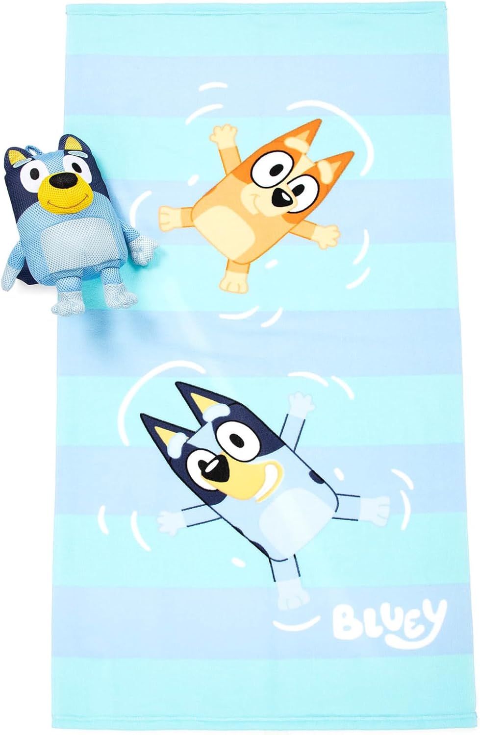 Bluey Bath Towel & Buddy Set - Kids Bathtime Fun!