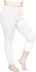 STRETCH IS COMFORT Plus Size Cotton Leggings - Soft, Everyday Fit