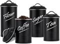 Hillbond Canisters Set for Kitchen Countertop - Airtight Farmhouse Set