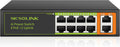 8 Ports PoE+ Ethernet Switch 2 Uplink 120W Total Power - Reliable PoE