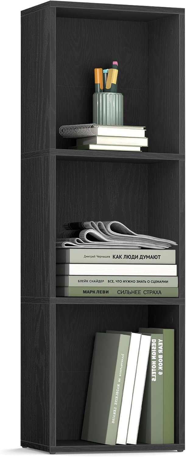 VASAGLE Custos Collection 3-Tier Bookshelf for Home Office