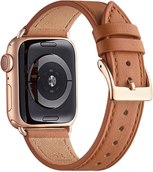 Genuine Leather Apple Watch Band - Stylish Comfort