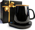 Mug Warmer with Cup Set - Adjustable Electric Coffee Warmer for Desk