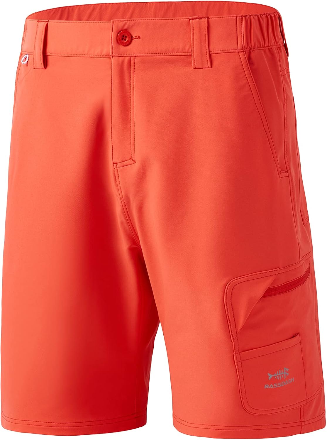 BASSDASH 10.5 Mens Fishing Cargo Shorts Quick Dry UPF 50