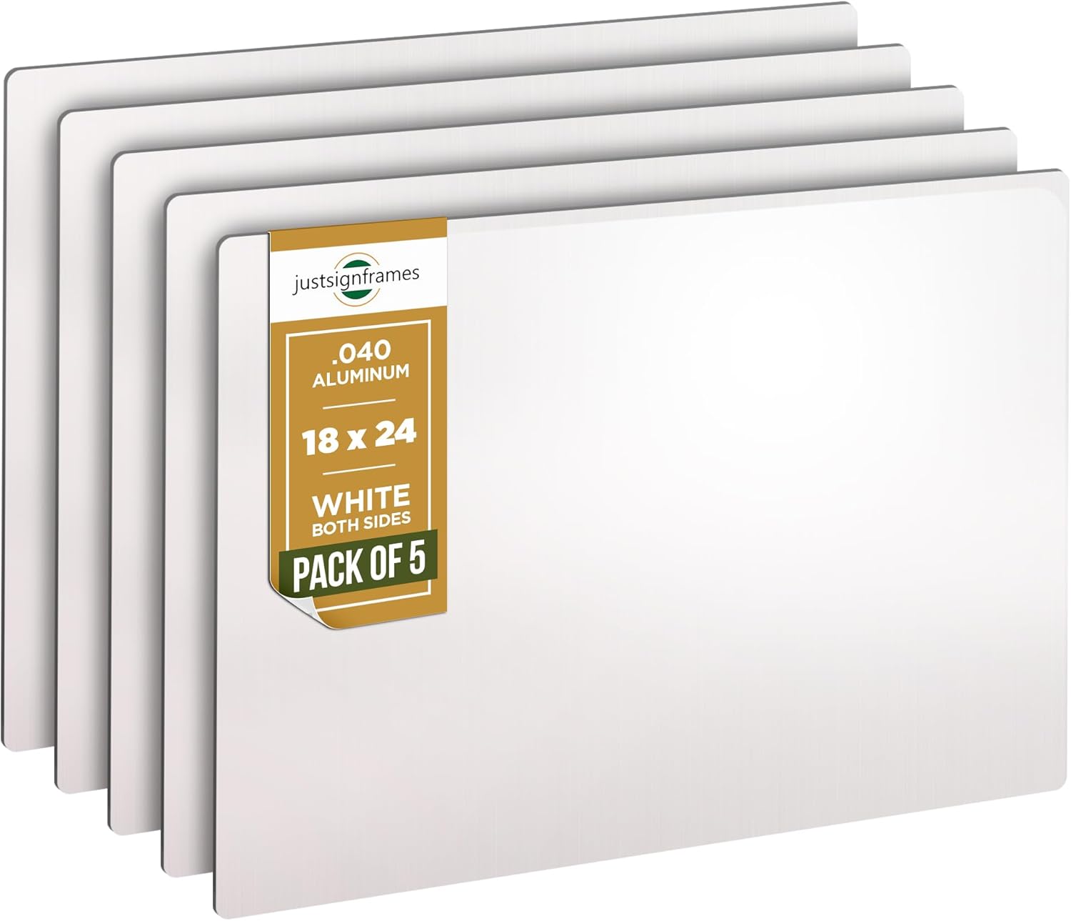 Customizable Blank Metal Sign Pack of 5 for Personalized Use