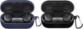 Compatible with Bose QuietComfort Earbuds Case 2-Pack Black + Blue
