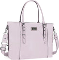 MOSISO PU Leather Laptop Tote Bag for Women - Spacious Business
