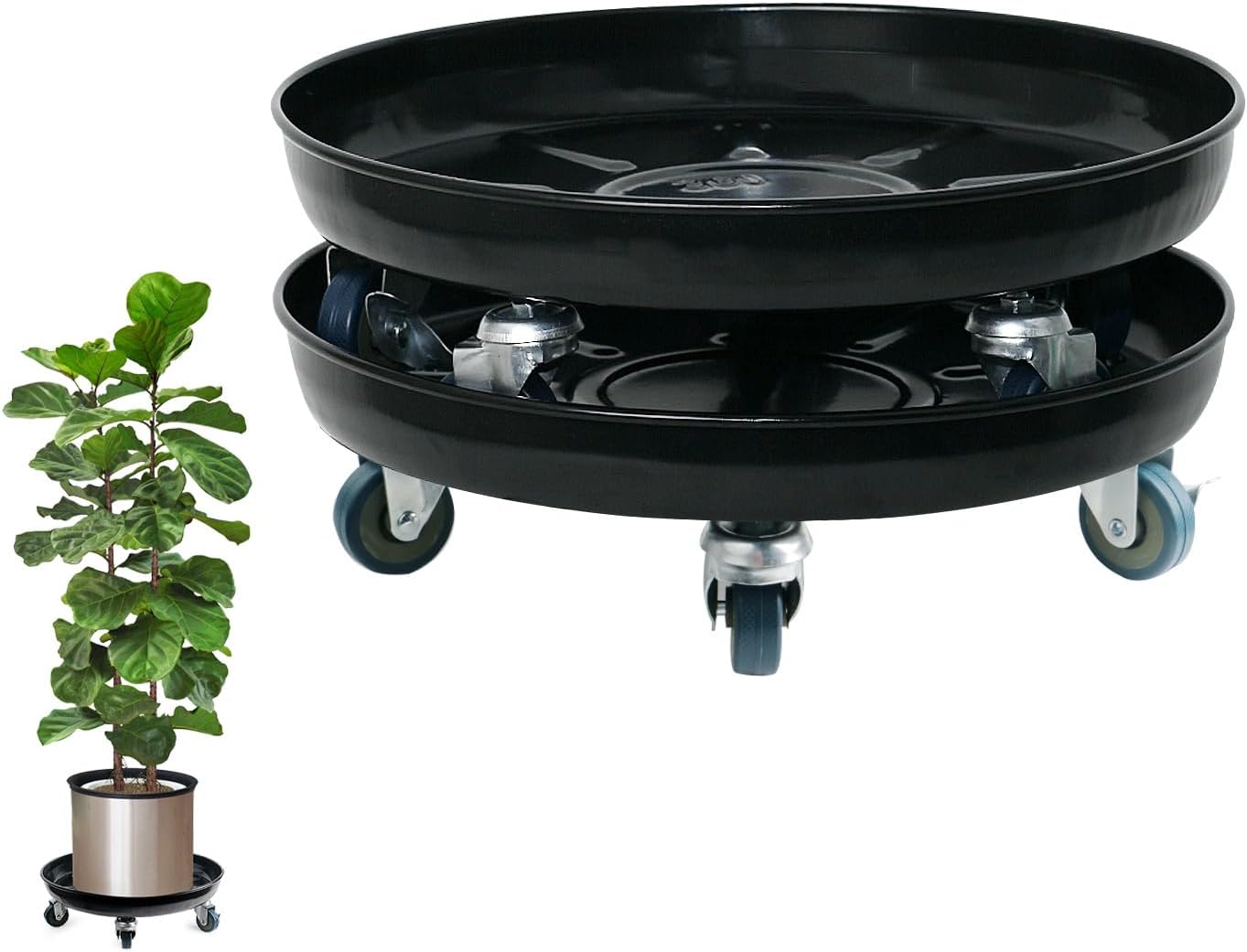 Choclaif Plant Caddy with Wheels for Heavy Duty Indoor Outdoor Use