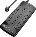 18 Outlets Surge Protector Power Strip - Heavy Duty 6 ft Cord