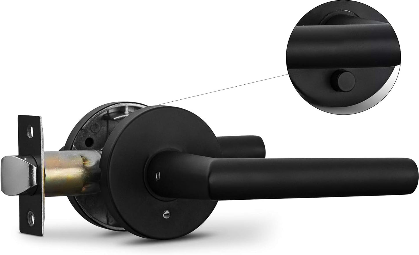 Berlin Modisch Privacy Lever Door Handle for Modern Interiors