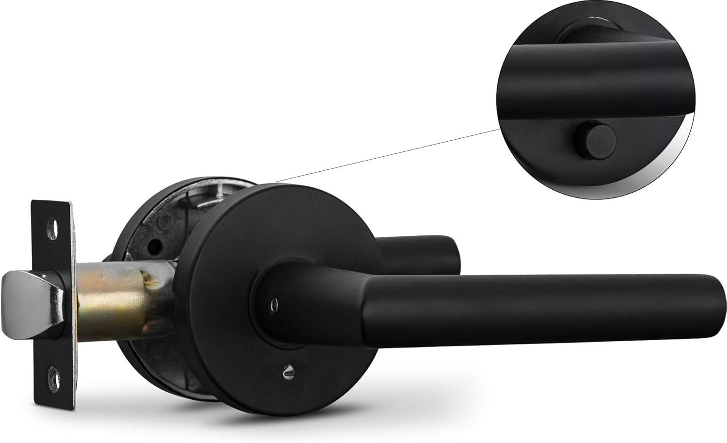 Berlin Modisch Privacy Lever Door Handle for Modern Interiors