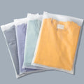 Frosted Zipper Poly Bags for Clothes Packing - 100 Pcs 12x16 in