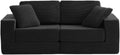 FILUXE Modular Sectional Sofa, Modern 2-Seater - Deep Seat Comfort