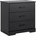 Rustic Ridge Farmhouse Nightstand with 3 Drawers for Bedroom