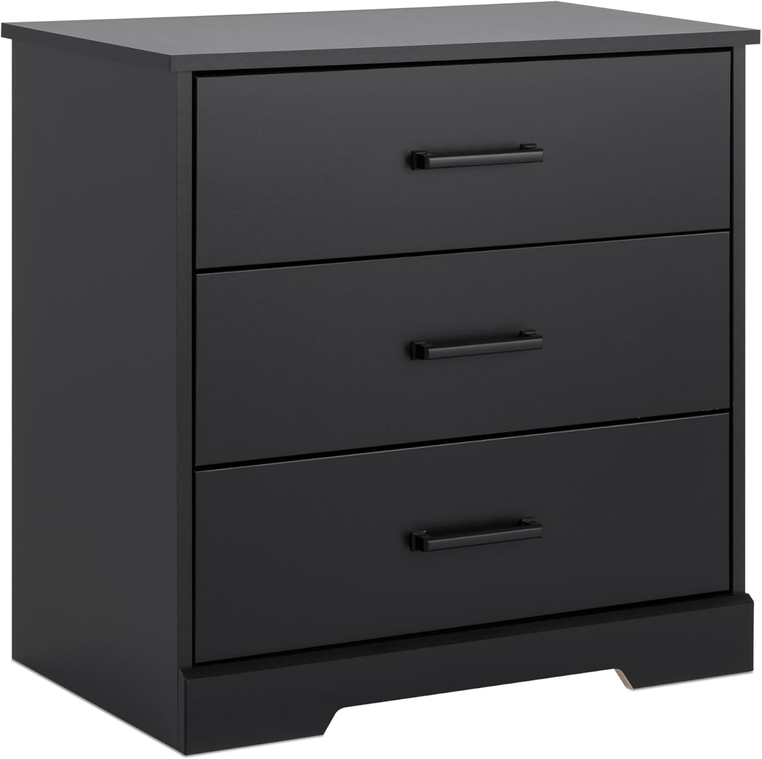 Rustic Ridge Farmhouse Nightstand with 3 Drawers for Bedroom