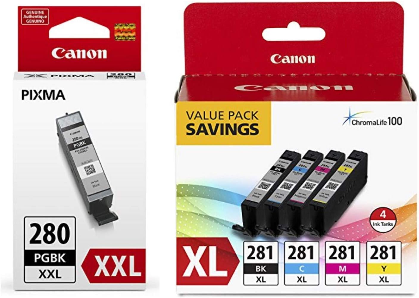 Canon CLI-281 XL BKCMY 4-Color Ink Tank Value Pack Review
