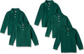 Boys Long-Sleeve Pique Polo Shirts Multipack - School Basics
