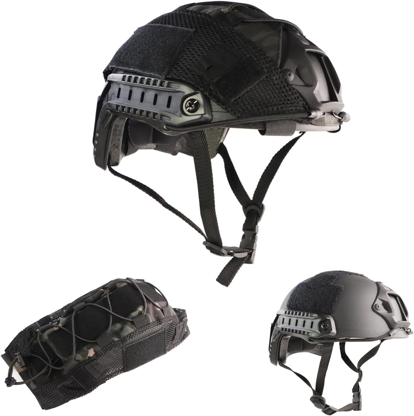 Adjustable Tactical Airsoft Helmet Set