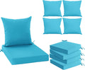 Waterproof Outdoor Cushions for Patio Furniture - Comfortable Teal Set