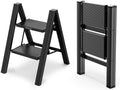 WOA WOA Step Ladder Folding Step Stool - Wide Treads, Compact Fold