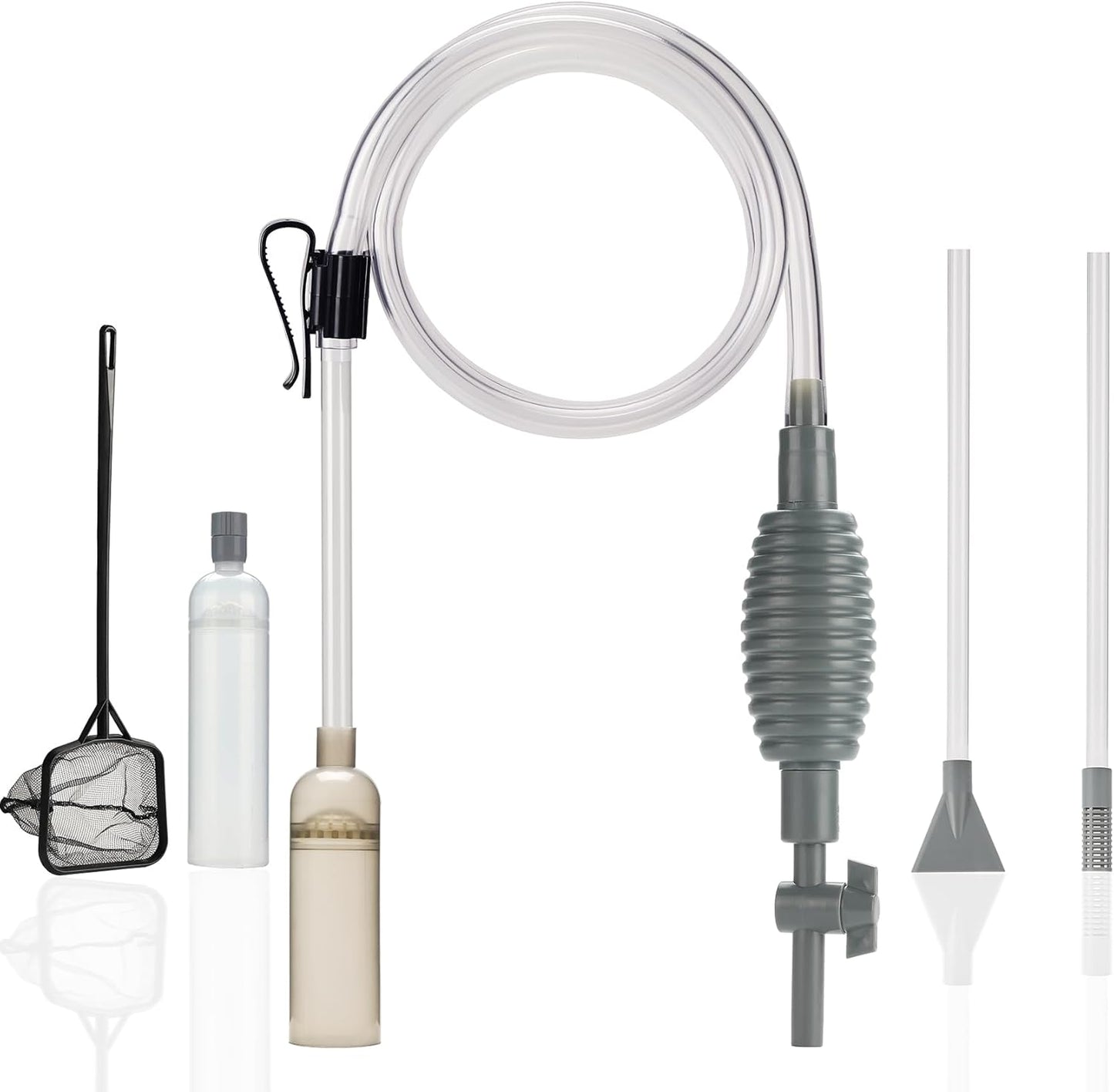 Effortlessly Clean Any Tank with Dual Tube Aquarium Siphon