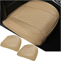 2PCS Leather Car Seat Cover Full Surrounded Seat Protector Pad