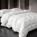Down Fibers Comforter King Size for All Seasons Luxury Sleep