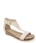 Kenneth Cole REACTION Women's Great Gal T-Strap Wedge Sandal Jewelry