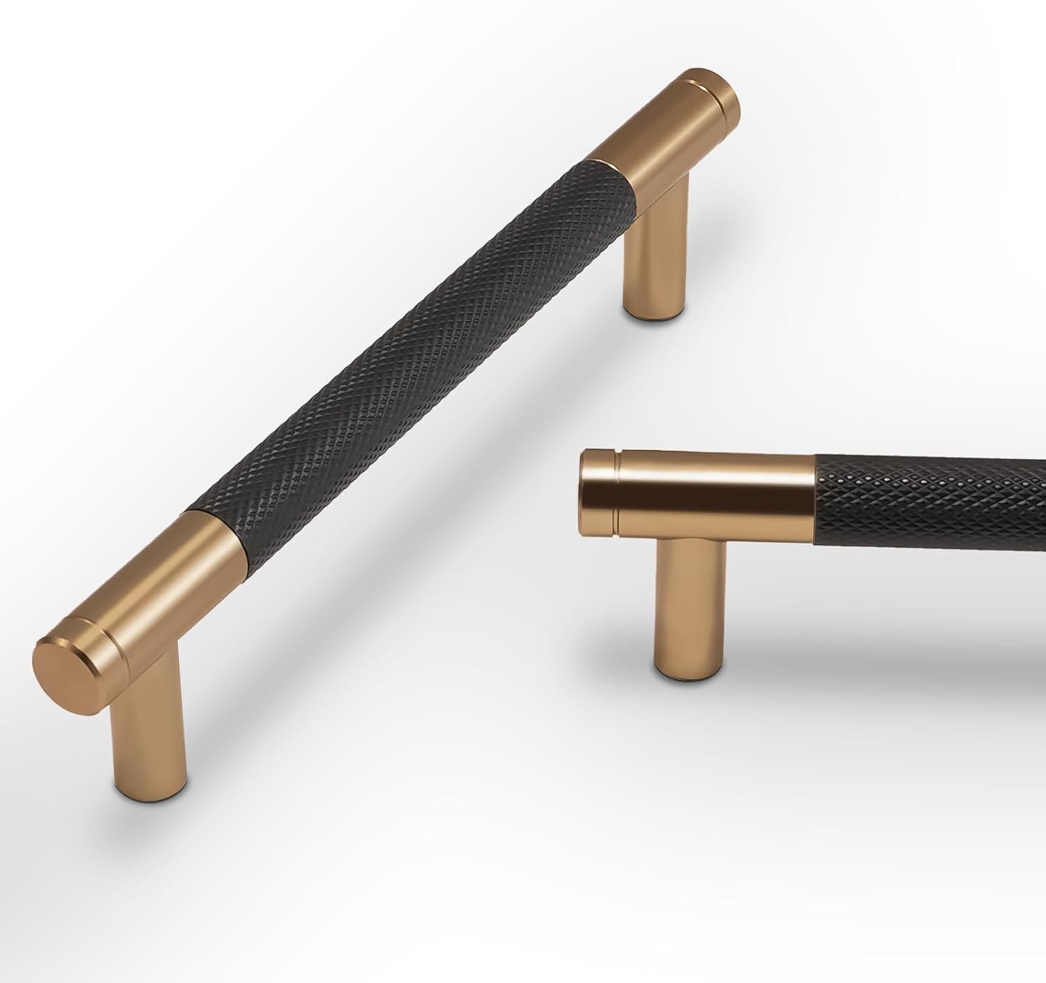 10 Pack 6-1/4 inch Kitchen Cabinet Handles in Black and Bronze