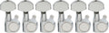 Musiclily Pro 6-in-line 2-Pin Guitar Tuners 15:1 Ratio - Chrome