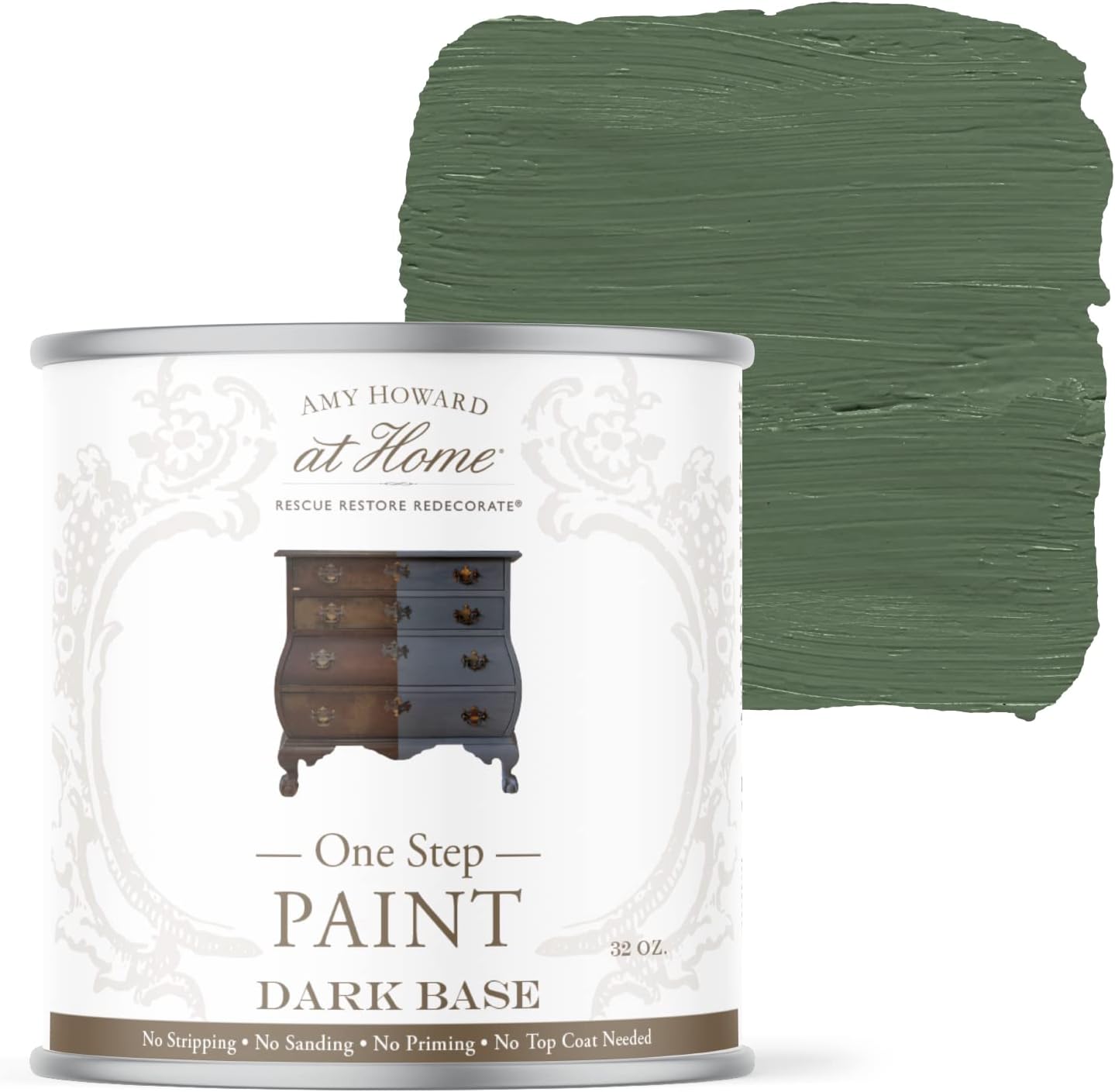 Chalk-Based One Step Paint for Furniture and Decor - English Boxwood