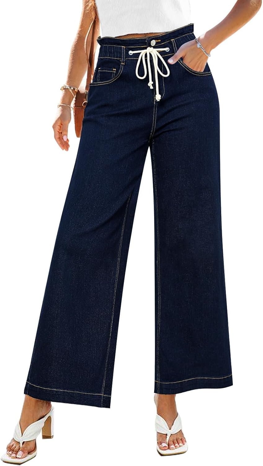 GRAPENT Wide Leg Jeans for Women - High Waisted Bell Bottoms