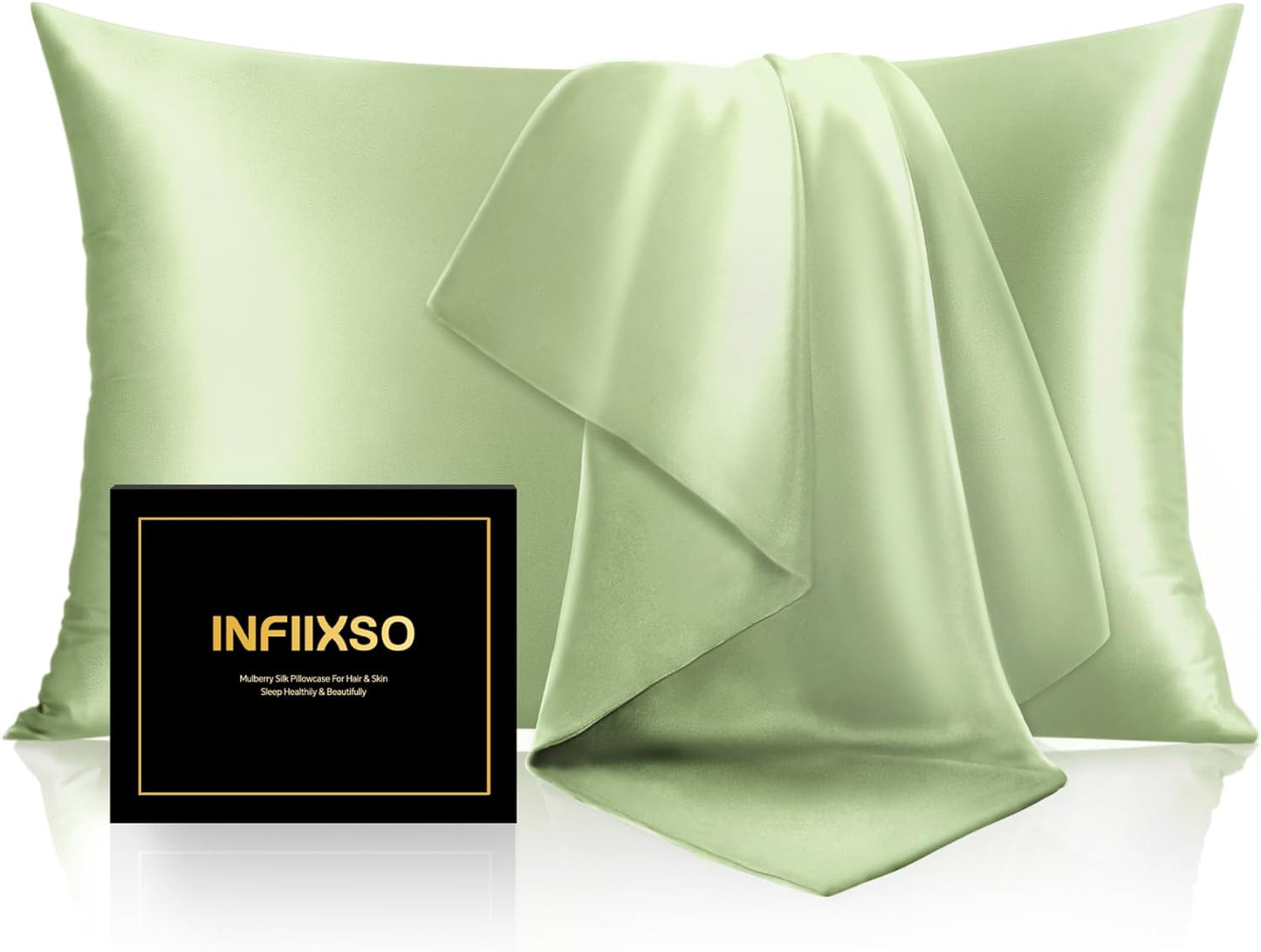 INFIIXSO Mulberry Silk Pillow Cases for Hair and Skin