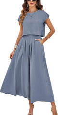 Mingzhu Women's Summer Skirt Set Two Piece Outfit for Stylish Look