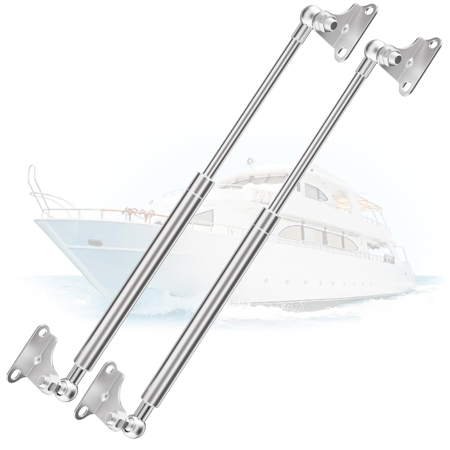 ARANA Stainless Gas Struts 15 inch 22.5lbs for Easy Lifting