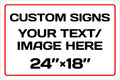 Personalized Signs Aluminum Weatherproof Metal Sign - Custom Text
