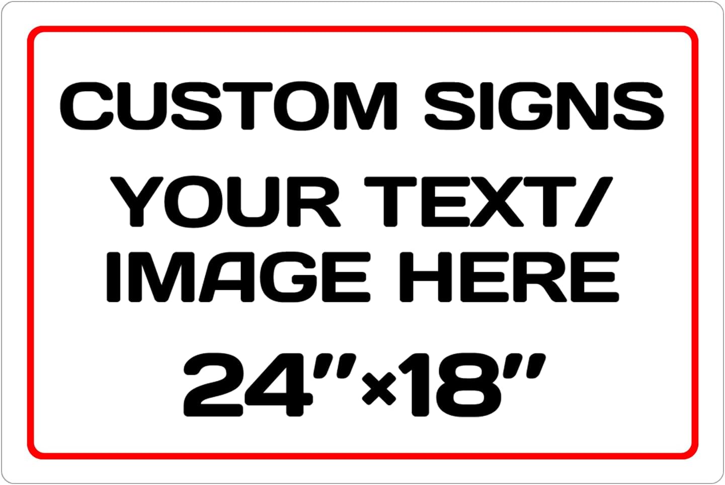 Personalized Aluminum Weatherproof Metal Sign for Any Use