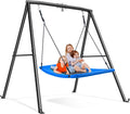 Trekassy 60ft Large Platform Saucer Swing with Frame - Family Outdoor