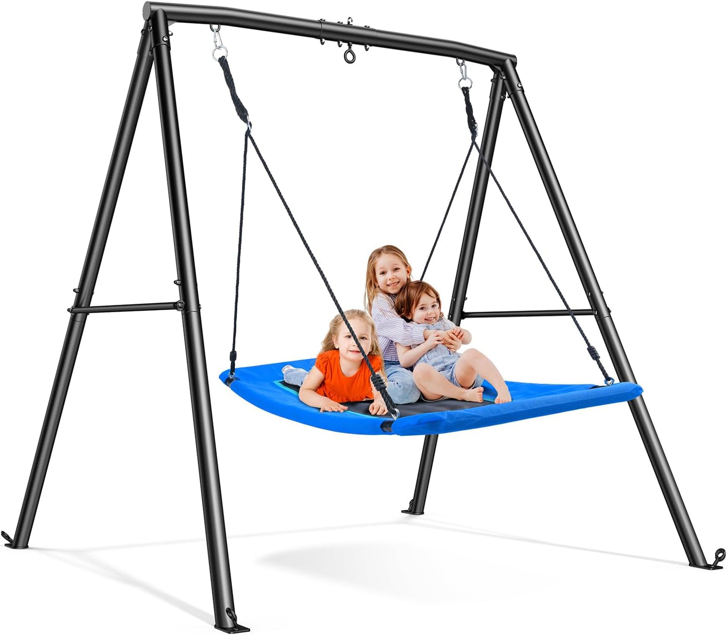 Trekassy 60in Large Platform Saucer Swing for Kids Outdoor Fun