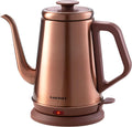 Gooseneck Electric Kettle 1000W 1.0L - Precise Pouring Copper
