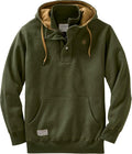 Mens Tough as Buck 1/4 Zip Action Hoodie - Heavyweight Warmth