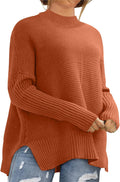 Eytino Plus Size Ribbed Knit Tunic Sweater - Cozy Oversized Fit