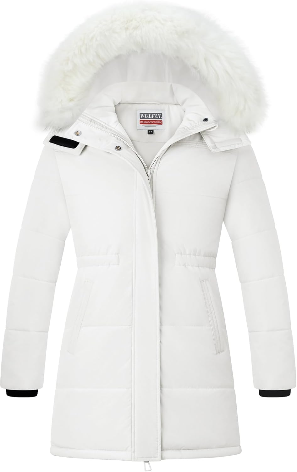 WULFUL Girl's Winter Long Coats Hooded Parka for Warmth